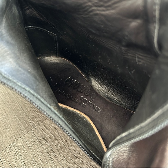 Cydwoq Vintage • Game • Black Leather Side Zip Handcrafted Boots - Sz 37/ 7 USA - Picture 8 of 9